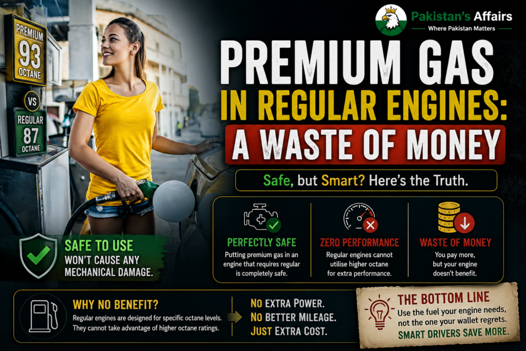 It may waver, stating that using high-octane fuel is advised but not required, leaving the motorist to make that choice.