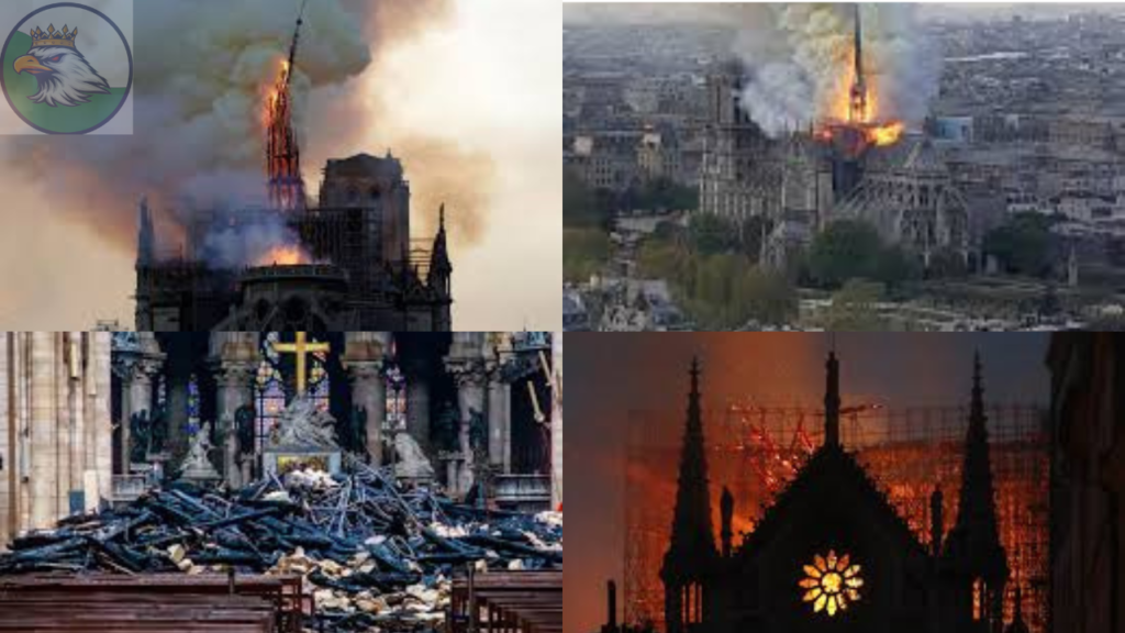 On April 15, 2019 evening, during renovation works smoke began rising from the cathedral. Eventually within minutes the flames spread rapidly through the ancient wooden roof structure.