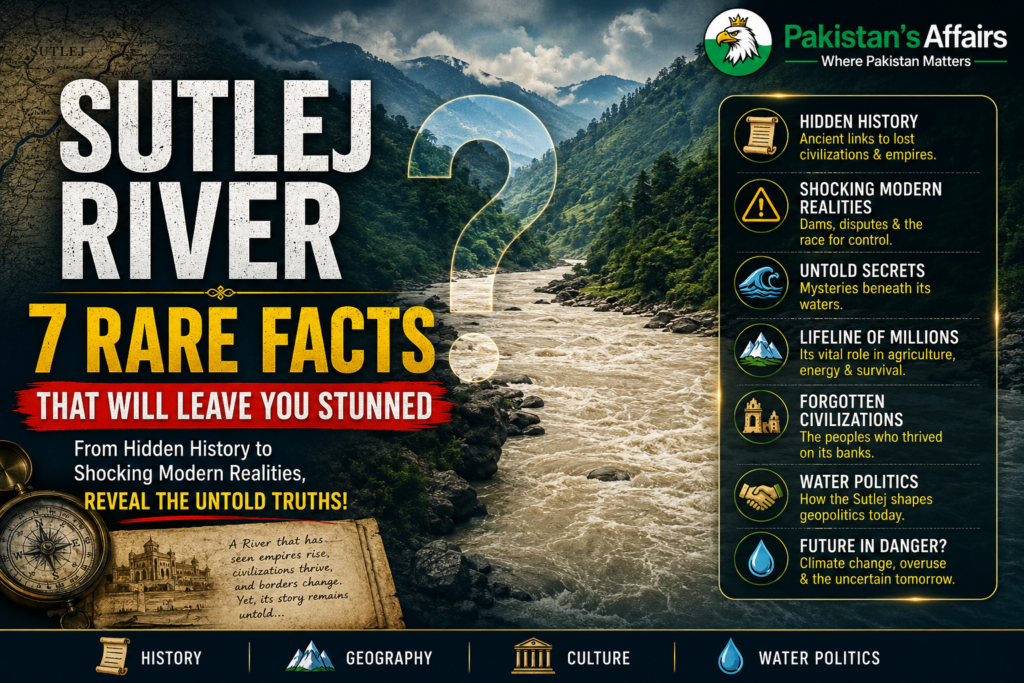 7 Rare Aspects of The Sutlej River! The Sutlej River is carrying glacial water from one of the most sacred spots on Earth all the way to the plains of Pakistan.